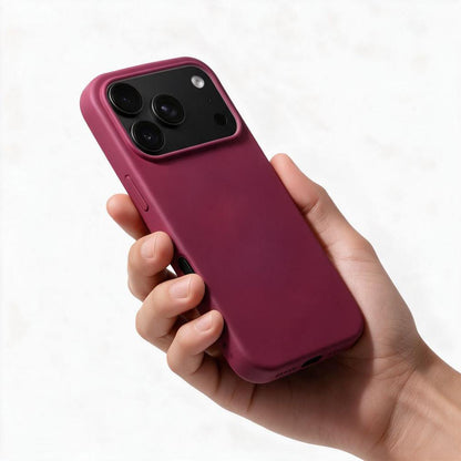 Custodia per Apple iPhone 18 Pro Max / 17 Pro Max, OEM, silicone, bordeaux