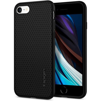 Custodia per Apple iPhone SE (2022) / SE (2020) / 8 / 7, Spigen, Liquid Air, Nera 042CS20511