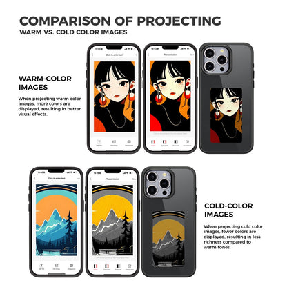 Custodia per Apple iPhone 15 Pro Max, OEM, Display Personalizzato E-Ink, Nera