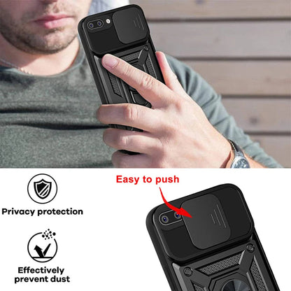 Coque pour Apple iPhone 8 Plus / 7 Plus, Techsuit, CamShield, Noire