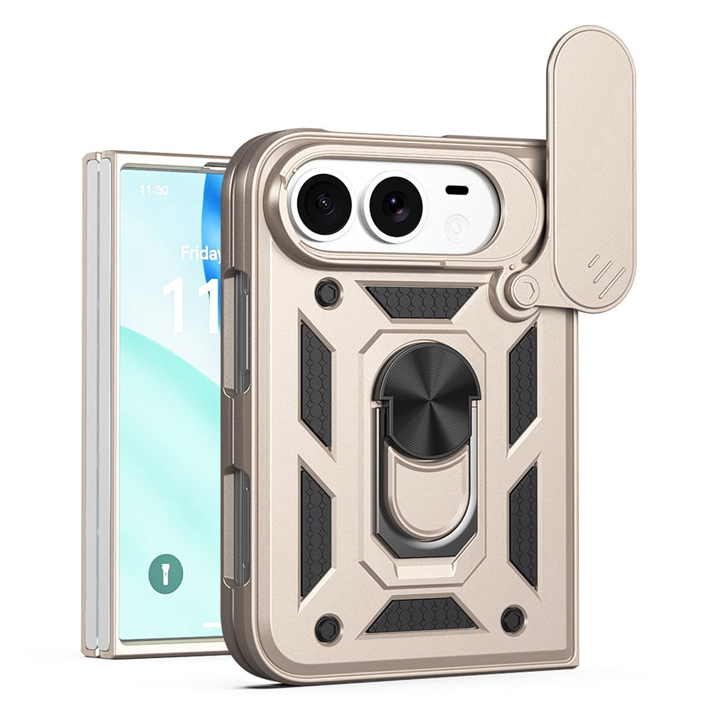 Custodia per Apple iPhone Duo, Techsuit, CamShield, dorata