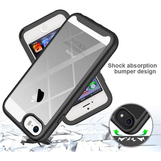 Coque pour Apple iPhone SE (2016) / 5 / 5s, Techsuit, Defense360 Pro, Noire