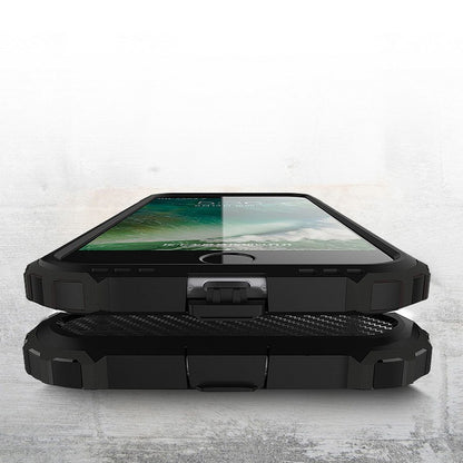 Custodia per Apple iPhone SE (2022) / SE (2020) / 8 / 7, Techsuit, Hybrid Armor, Nera