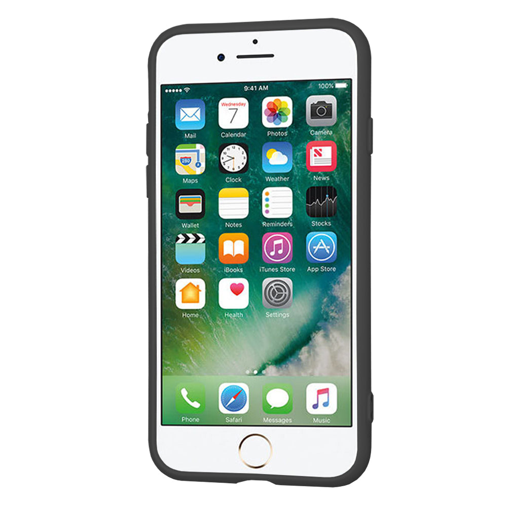 Case for Apple iPhone SE (2022) / SE (2020) / 8 / 7, Techsuit, SoftFlex, Black