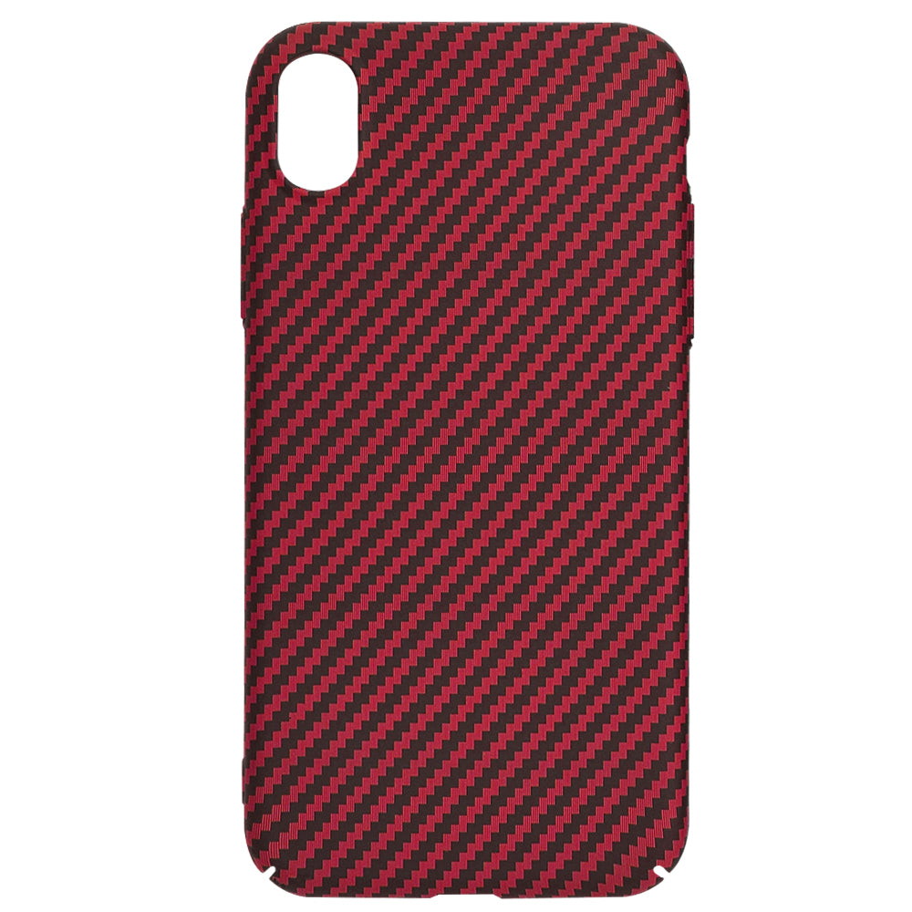 Custodia per Apple iPhone XR, Techsuit, Carbonite FiberShell, Rossa