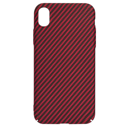 Custodia per Apple iPhone XR, Techsuit, Carbonite FiberShell, Rossa