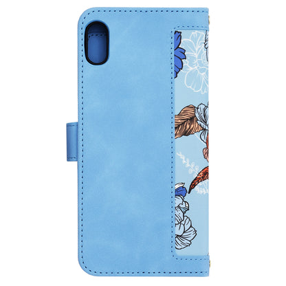 Custodia per Apple iPhone XS Max, Techsuit, FlipCraft, Blu