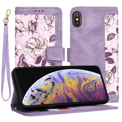 Hülle für Apple iPhone XS Max, Techsuit, FlipCraft, Lila