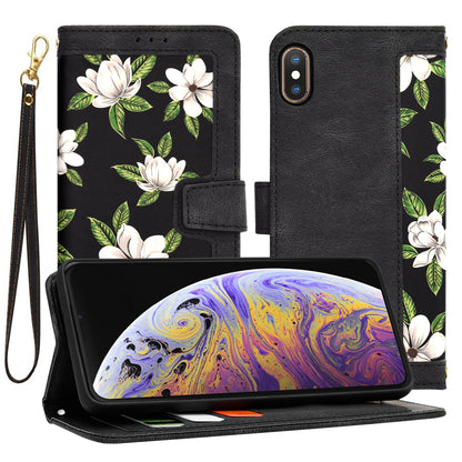 Custodia per Apple iPhone XS Max, Techsuit, FlipCraft, Nera