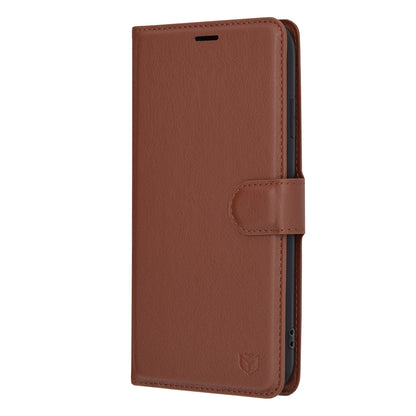 Custodia per Apple iPhone XS Max, Techsuit, Leather Folio, Marrone