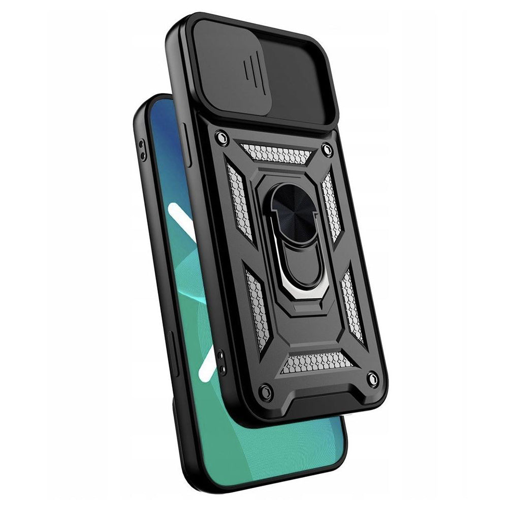 Custodia per Apple iPhone XS / X, Techsuit, CamShield, Nera