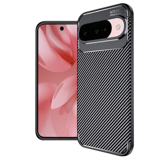 Custodia per Google Pixel 10 Pro / 10, Techsuit, CarbonFiber, Nera