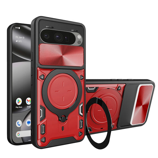 Custodia per Google Pixel 10 Pro XL, Techsuit, CamGuard Pro, Rossa