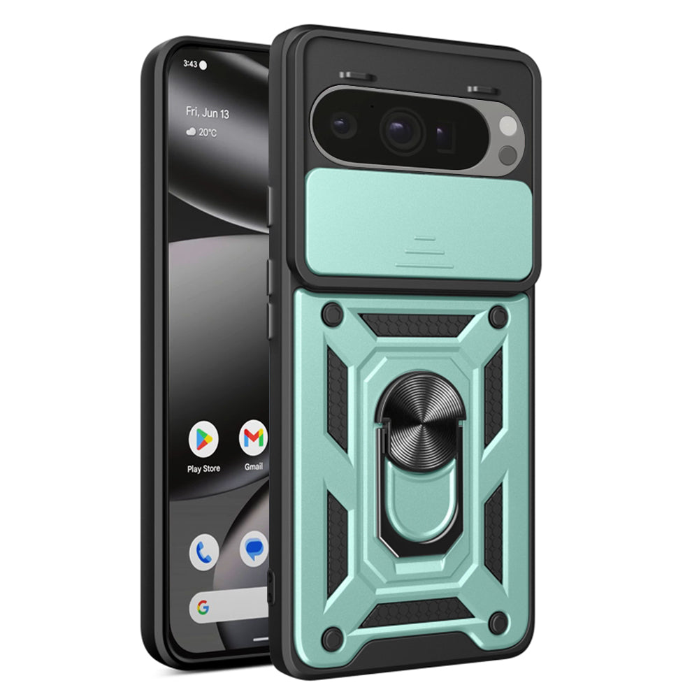 Hülle für Google Pixel 10 Pro XL, Techsuit, CamShield, Grün