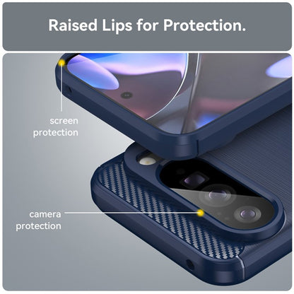 Coque pour Google Pixel 10 Pro XL, Techsuit, Carbone, Bleue