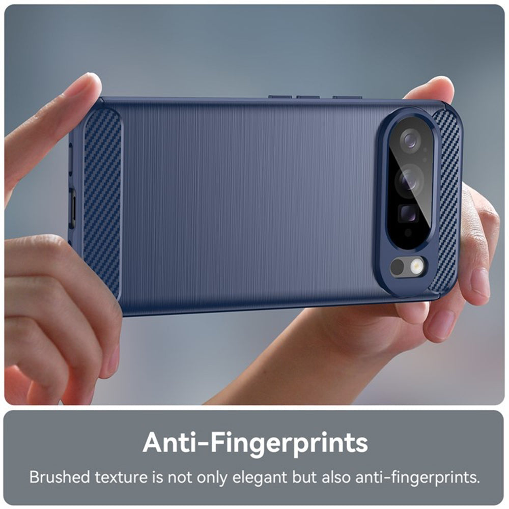 Coque pour Google Pixel 10 Pro XL, Techsuit, Carbone, Bleue
