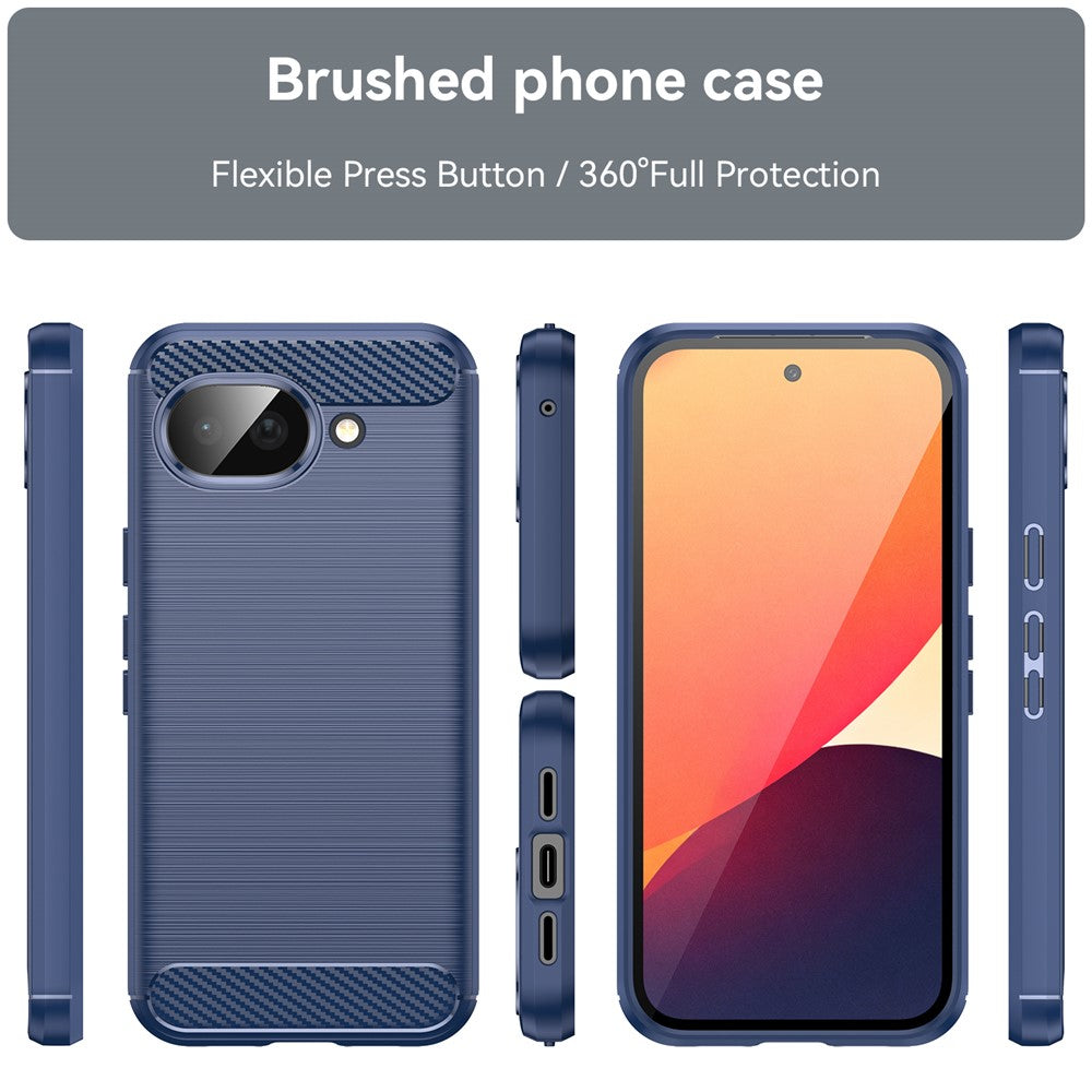 Coque pour Google Pixel 10a, Techsuit, Carbone, Bleue
