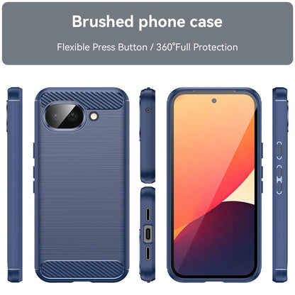 Coque pour Google Pixel 10a, Techsuit, Carbone, Bleue