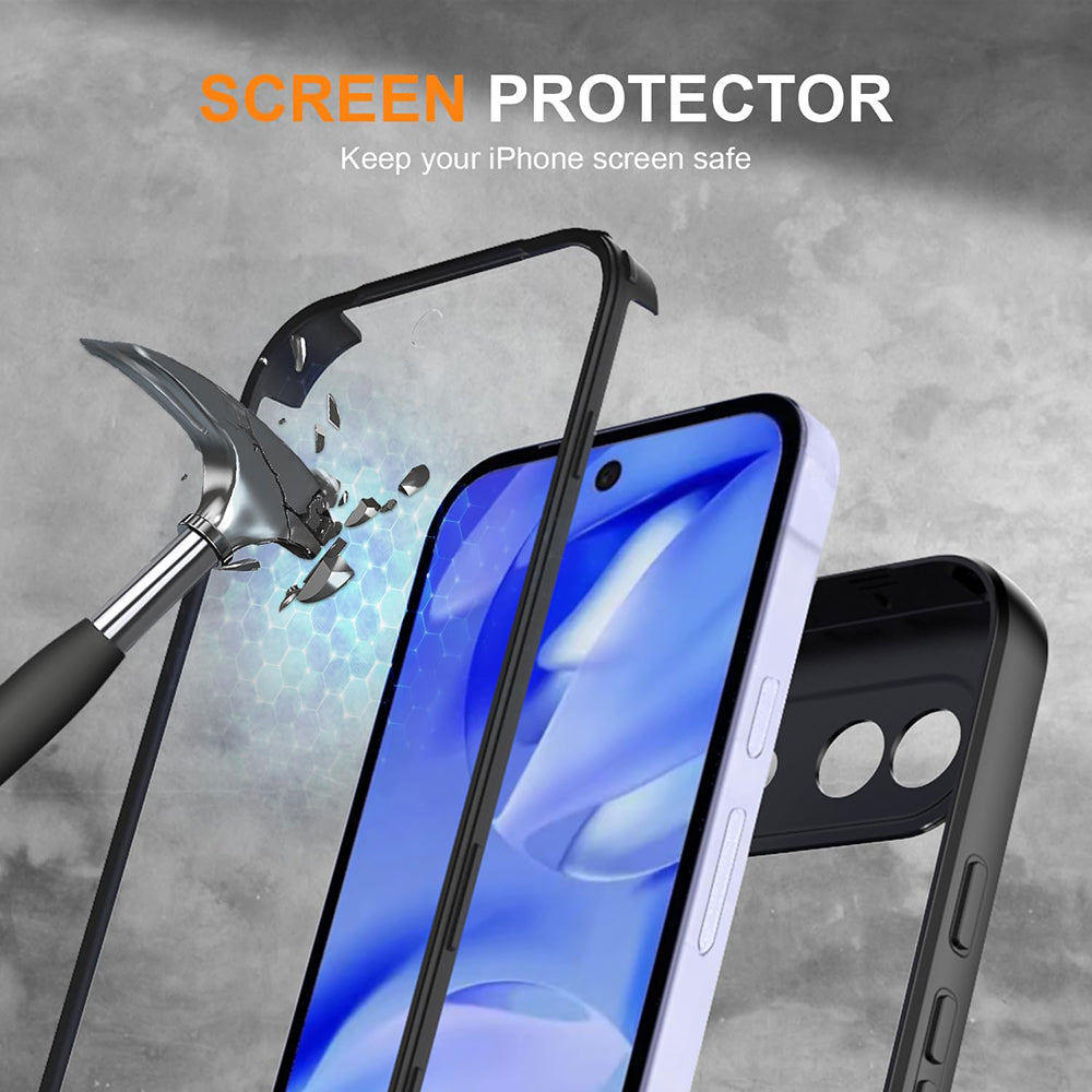 Hülle für Google Pixel 10a, Techsuit, ColorVerse 360, Schwarz