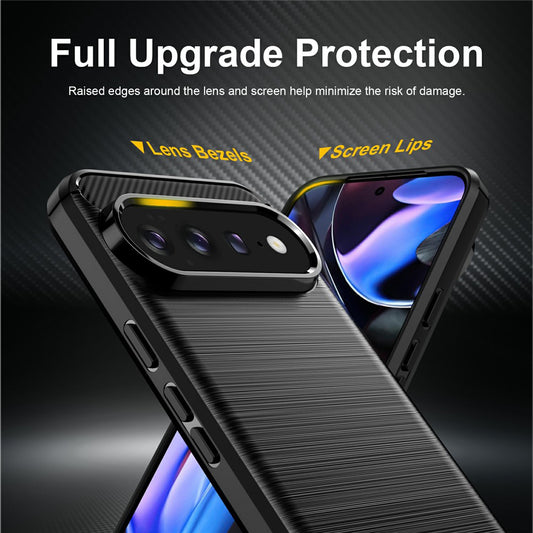 Coque pour Google Pixel 11 Pro XL, Techsuit, Carbone, Noire