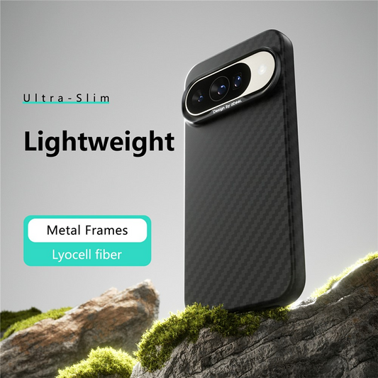 Coque pour Google Pixel 10 Pro / 10, Abeei, Carbone Minimaliste, Noire
