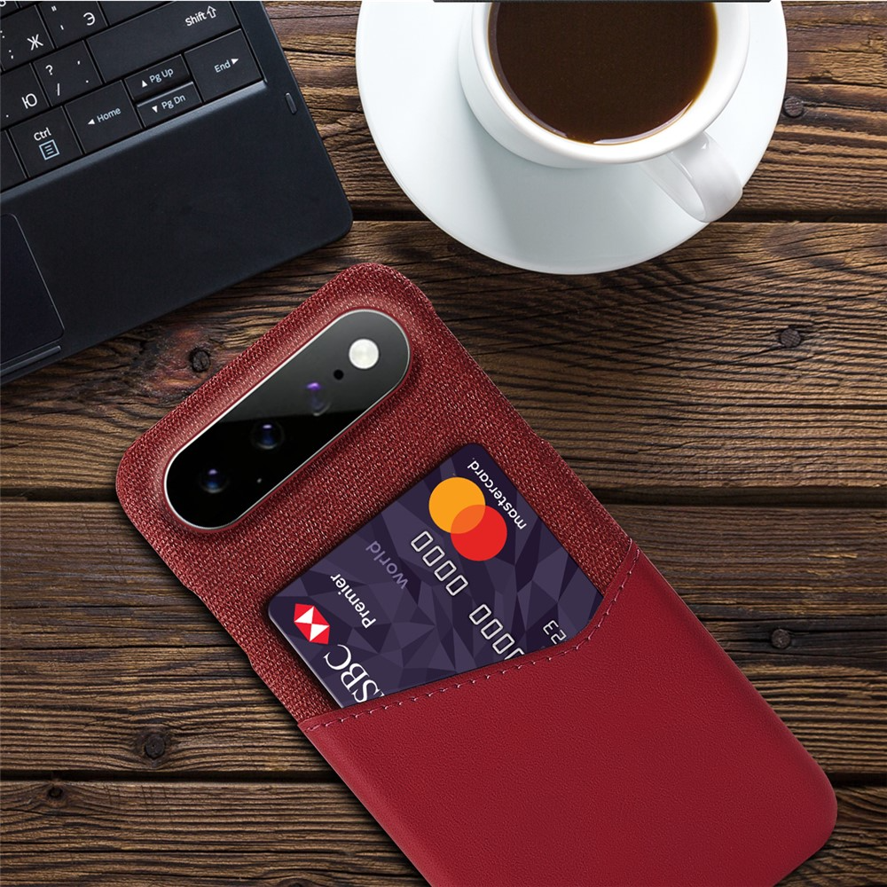 Coque pour Google Pixel 11 Pro XL, OEM, Porte-cartes, Rouge