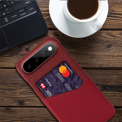 Coque pour Google Pixel 11 Pro XL, OEM, Porte-cartes, Rouge