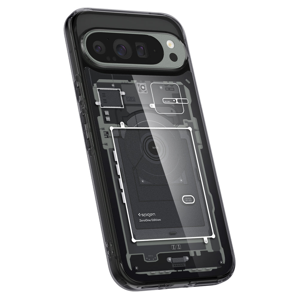 Coque pour Google Pixel 9 Pro XL, Spigen, Ultra Hybrid Zero One, Noire ACS07722