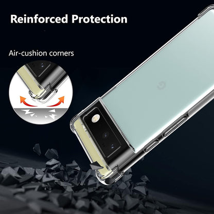 Custodia per Google Pixel 6 Pro, Techsuit, Shockproof Clear, Trasparente