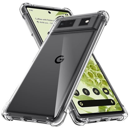 Custodia per Google Pixel 6, Techsuit, Shockproof Clear, Trasparente