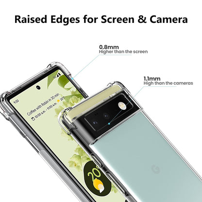 Custodia per Google Pixel 6, Techsuit, Shockproof Clear, Trasparente