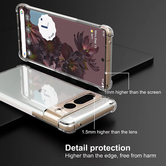 Coque pour Google Pixel 7 Pro, Techsuit, Anti-choc Claire, Transparente