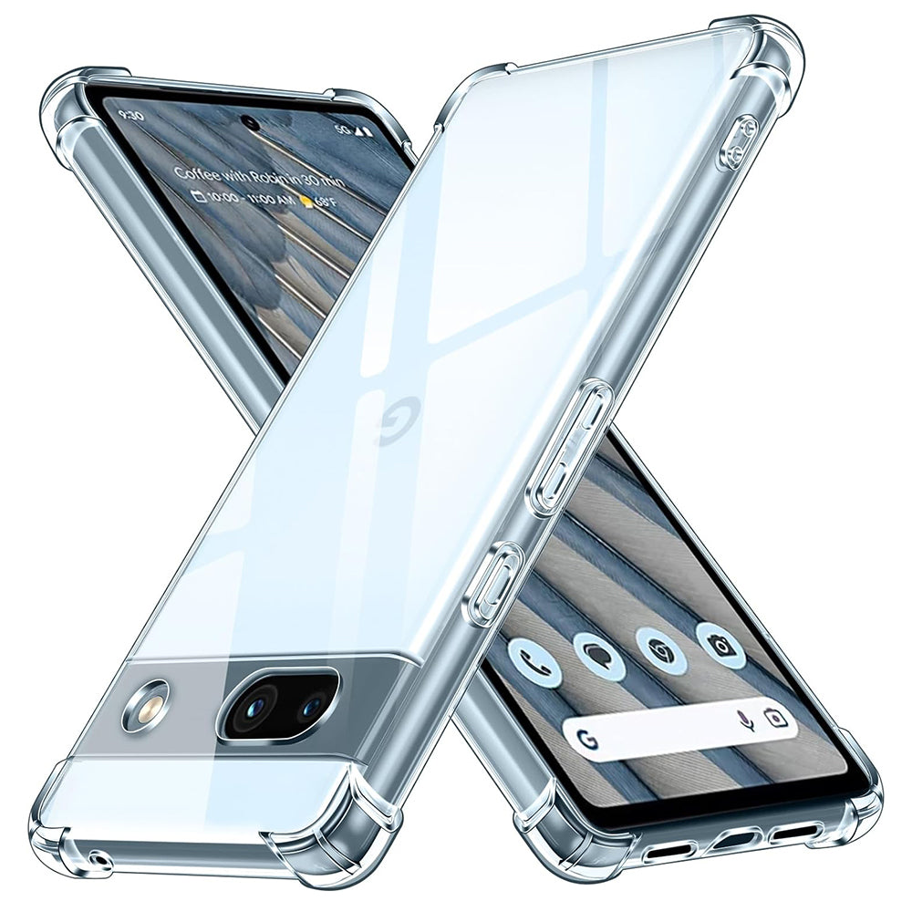 Custodia per Google Pixel 7a, Techsuit, Shockproof Clear, Trasparente