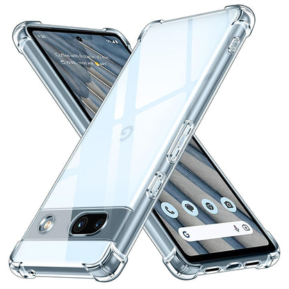 Custodia per Google Pixel 7a, Techsuit, Shockproof Clear, Trasparente