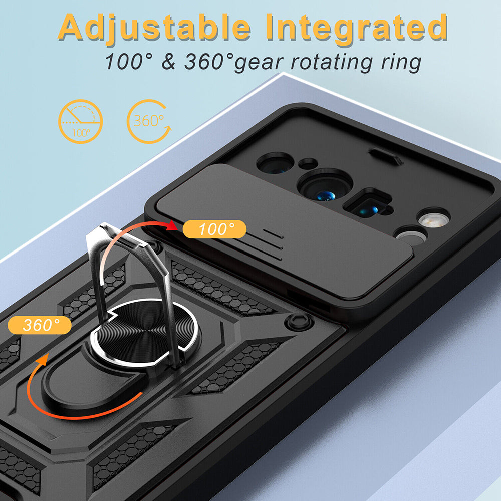 Custodia per Google Pixel 8 Pro, Techsuit, CamShield, Nera