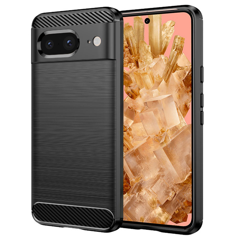 Coque pour Google Pixel 8, Techsuit, Carbone, Noire