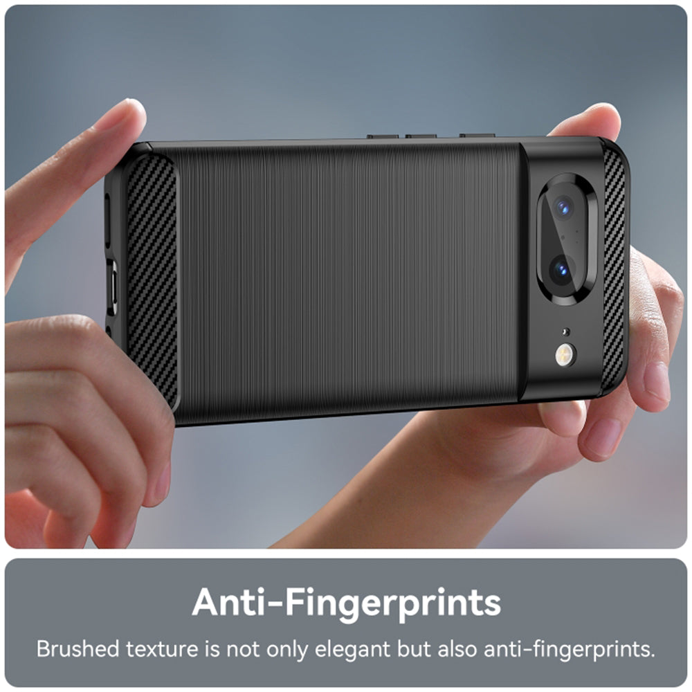 Coque pour Google Pixel 8, Techsuit, Carbone, Noire