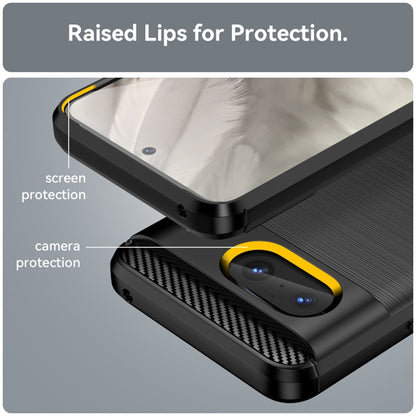 Coque pour Google Pixel 8, Techsuit, Carbone, Noire