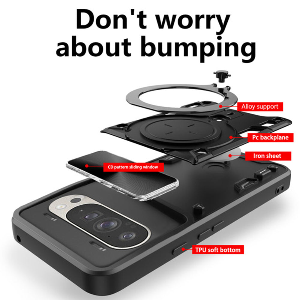 Coque pour Google Pixel 9 / 9 Pro, Techsuit, CamGuard Pro, Rouge