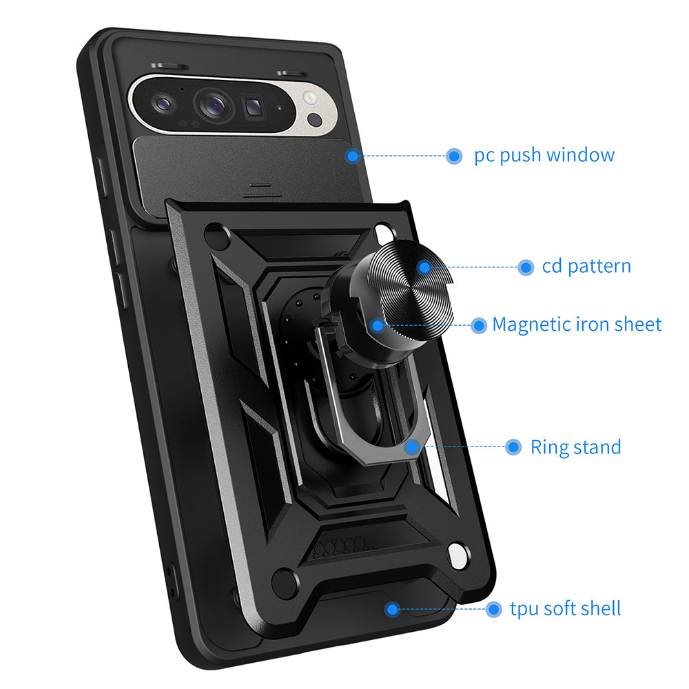 Coque pour Google Pixel 9 / 9 Pro, Techsuit, CamShield, Rose