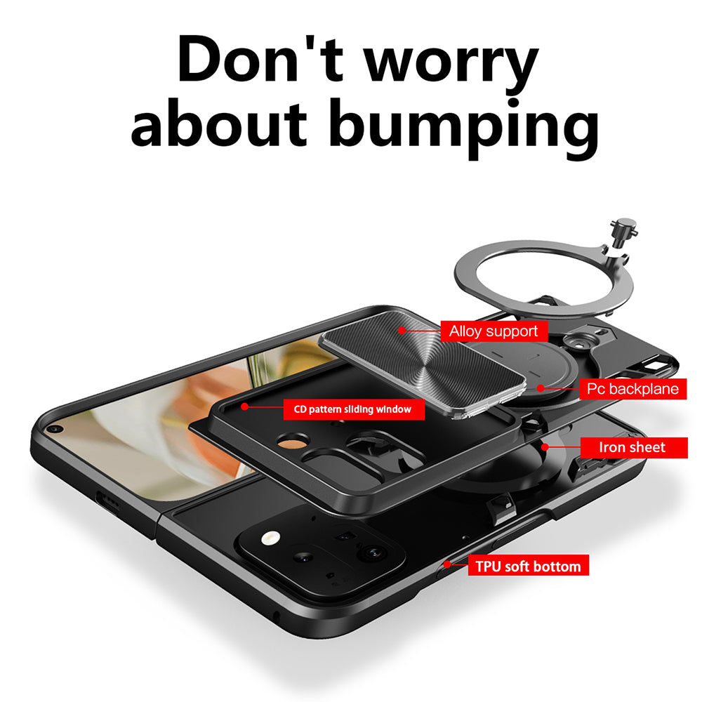 Case for Google Pixel 9 Pro Fold, Techsuit, CamGuard Pro, Red