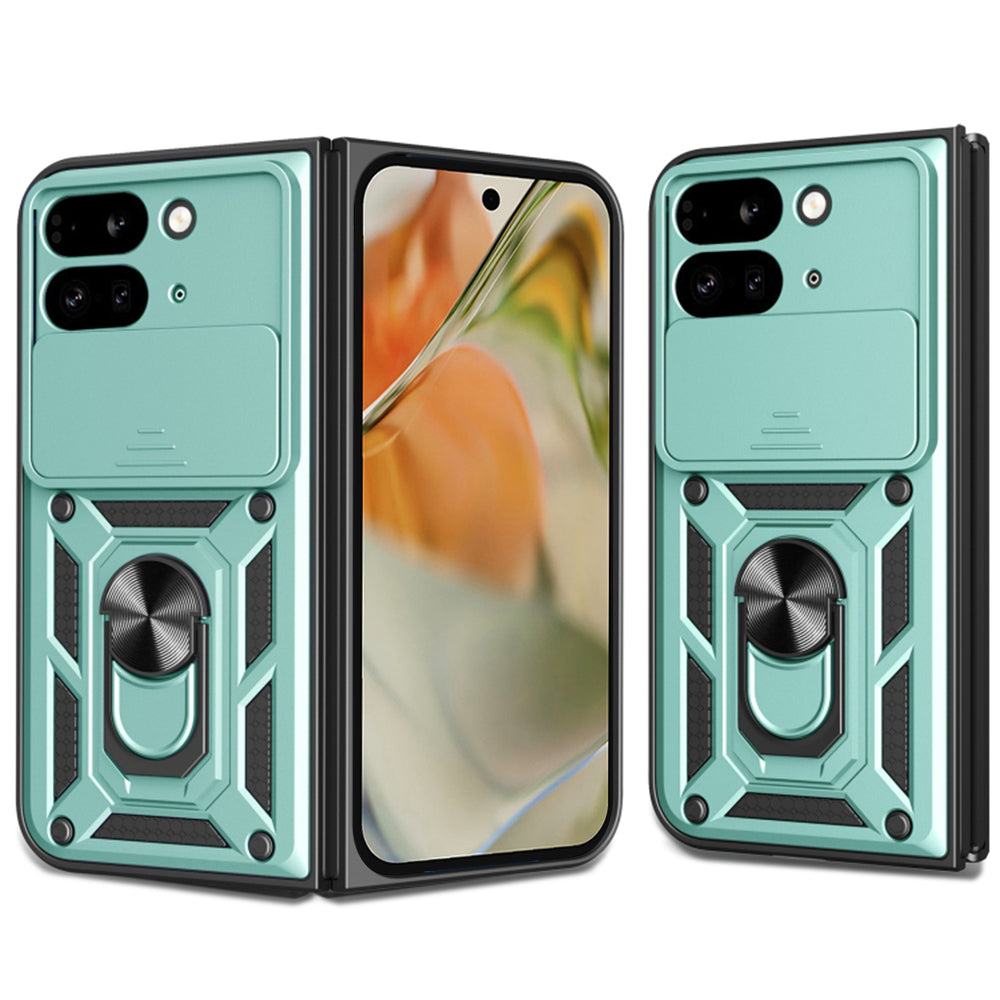 Custodia per Google Pixel 9 Pro Fold, Techsuit, CamShield, Verde