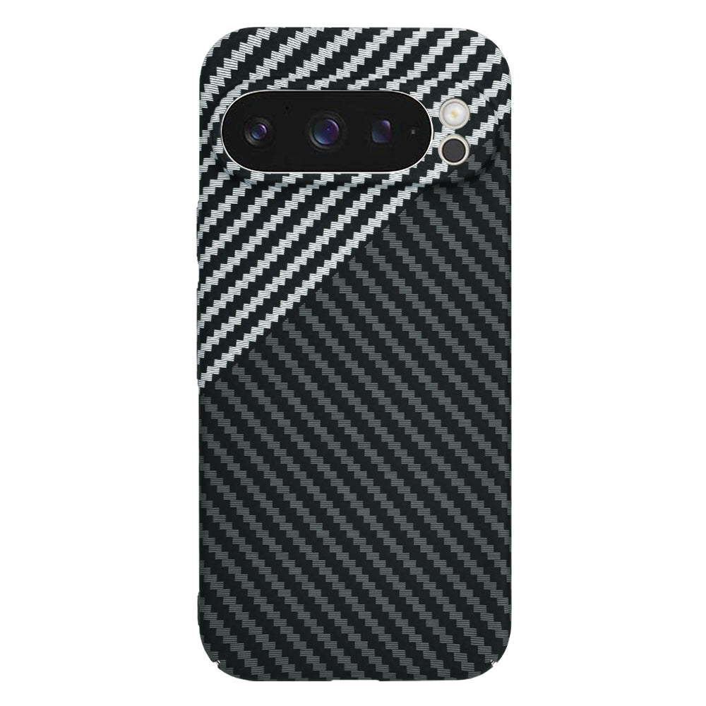 Custodia per Google Pixel 9 Pro, Techsuit, Carbonite FiberShell, Nero Grigio