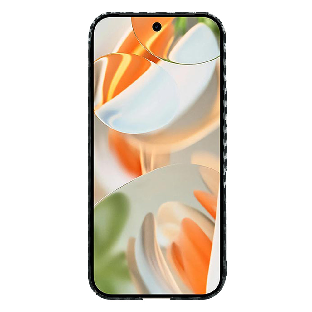 Custodia per Google Pixel 9 Pro, Techsuit, Carbonite FiberShell, Nero Grigio