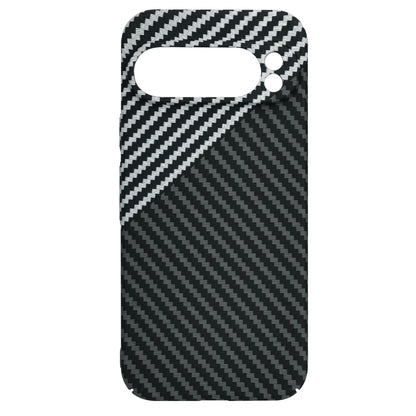 Custodia per Google Pixel 9 Pro, Techsuit, Carbonite FiberShell, Nero Grigio