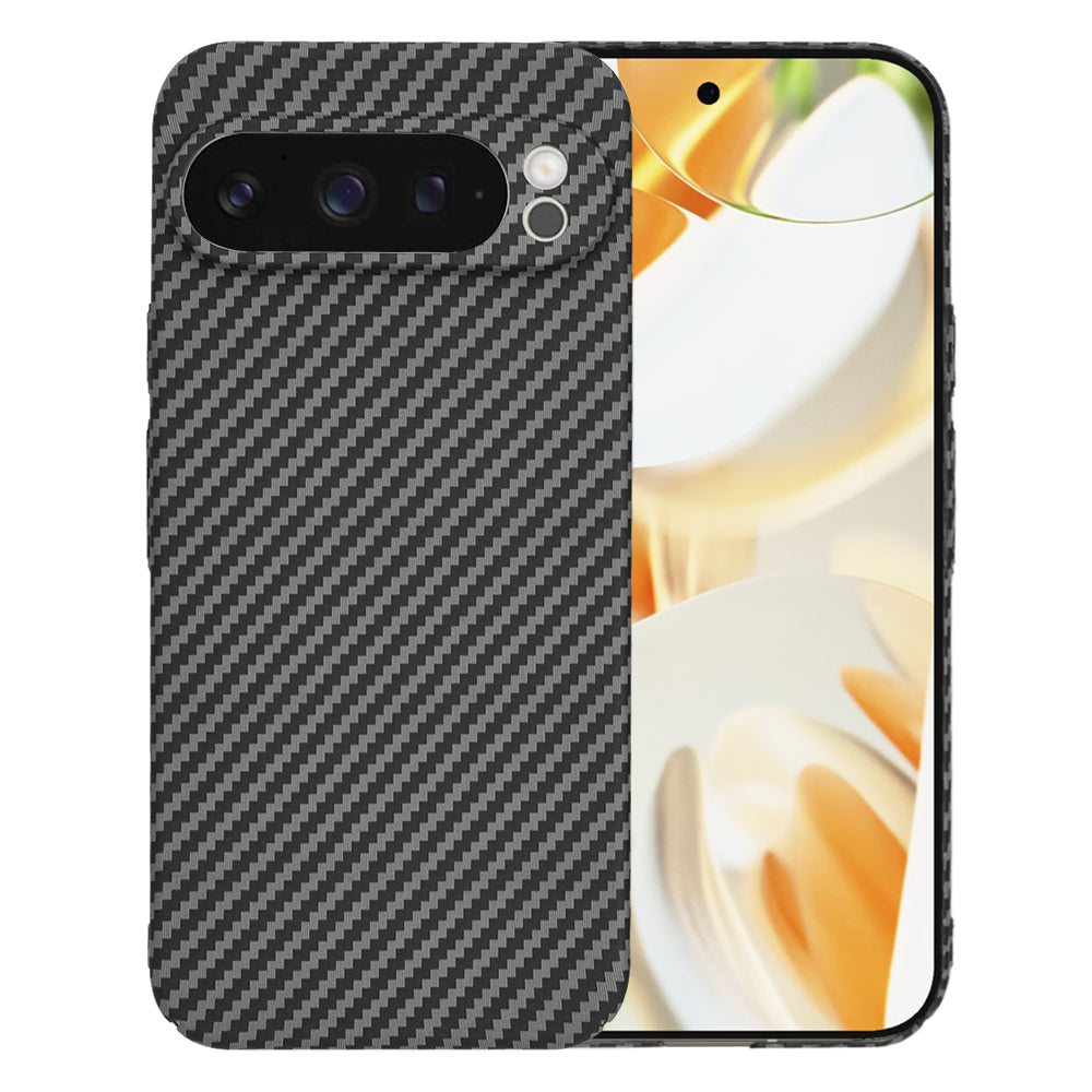 Custodia per Google Pixel 9 Pro, Techsuit, Carbonite FiberShell, Nera
