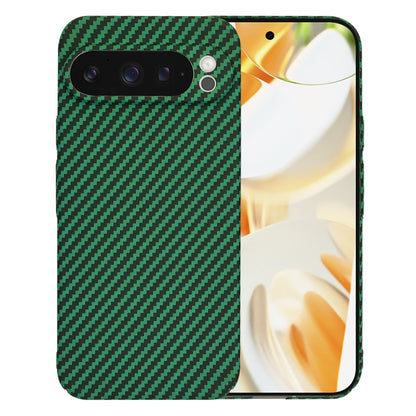 Custodia per Google Pixel 9 Pro, Techsuit, Carbonite FiberShell, Verde