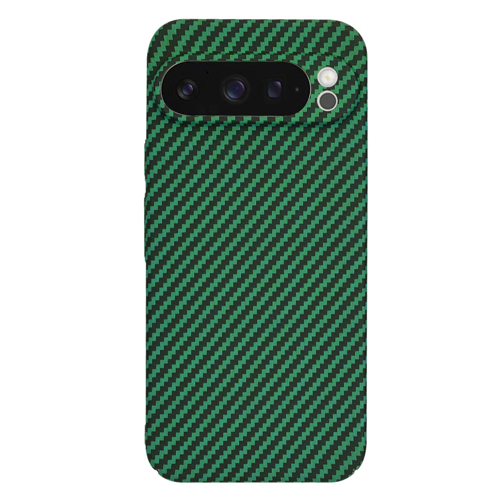 Custodia per Google Pixel 9 Pro, Techsuit, Carbonite FiberShell, Verde