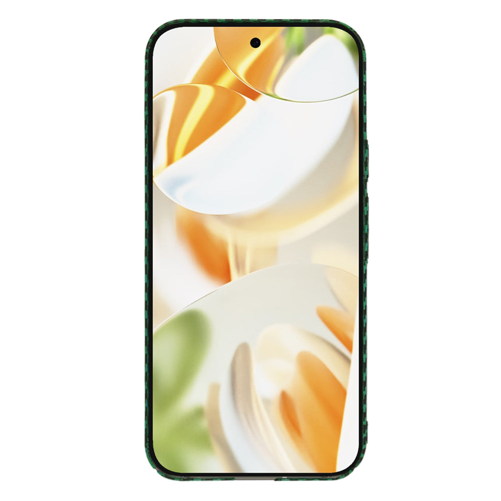Custodia per Google Pixel 9 Pro, Techsuit, Carbonite FiberShell, Verde