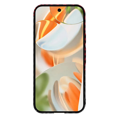 Custodia per Google Pixel 9 Pro, Techsuit, Carbonite FiberShell, Nero Rosso